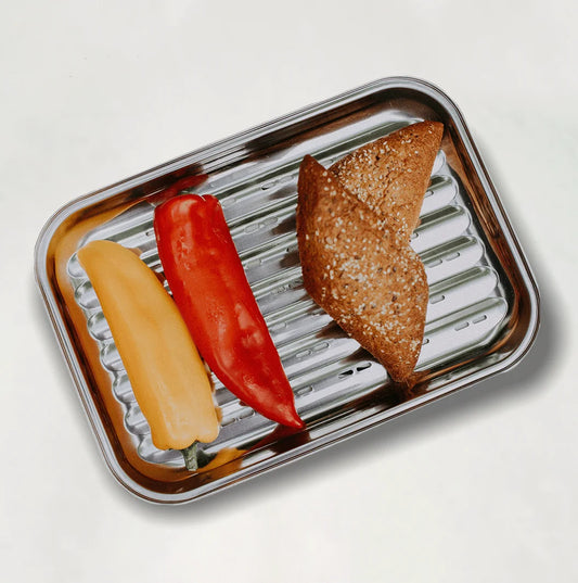 Grillschale aus Edelstahl